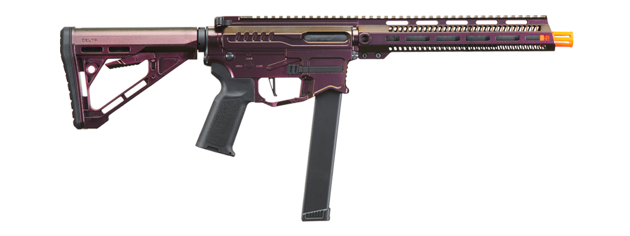 Zion Arms R&D Precision Licensed PW9 Mod 1 Long Rail Airsoft Rifle with Delta Stock (Color: Razorback)