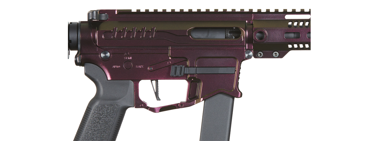 Zion Arms R&D Precision Licensed PW9 Mod 1 Long Rail Airsoft Rifle with Delta Stock (Color: Razorback)