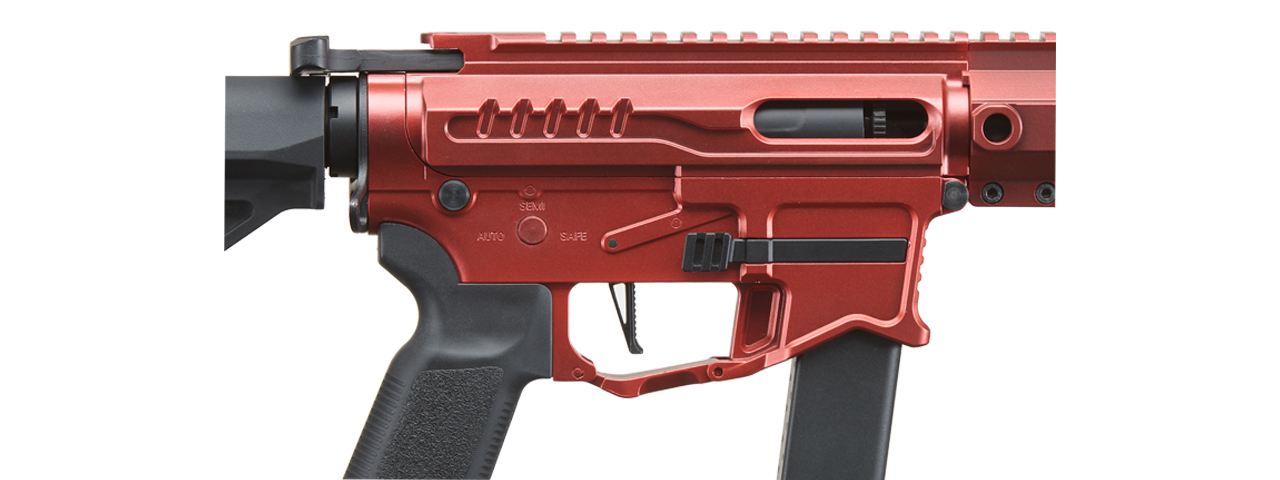 Zion Arms R&D Precision Licensed PW9 Mod 1 Airsoft Rifle with Delta Stock (Cerakote Color: Vulken Red)