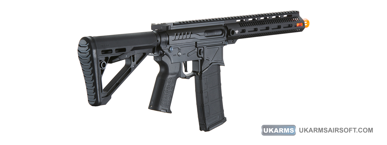 Zion Arms R15 Mod 1 Long Rail Airsoft Rifle with Delta Stock (Color: Black) - Click Image to Close