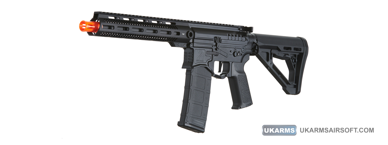 Zion Arms R15 Mod 1 Long Rail Airsoft Rifle with Delta Stock (Color: Black) - Click Image to Close