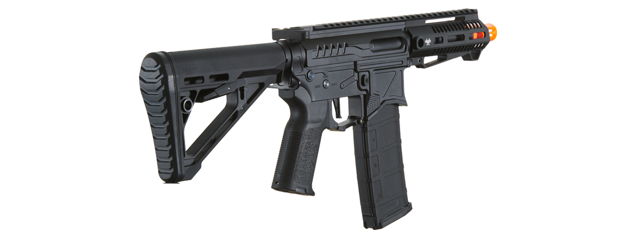 Zion Arms R15 Mod 1 Short Barrel Airsoft Rifle with Delta Stock (Color: Black) - Click Image to Close