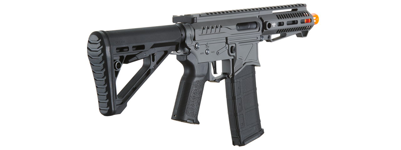 Zion Arms R15 Mod 1 Short Barrel Airsoft Rifle with Delta Stock (Color: Grey)