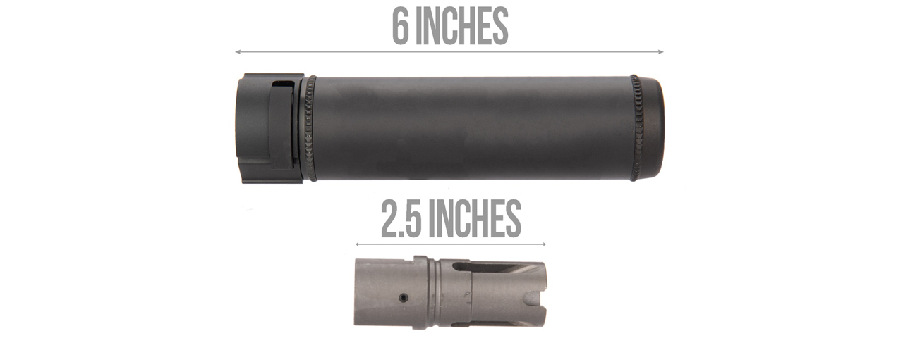 5KU-144-A SOCOM 556 QD 14MM CCW 6-INCH MOCK SUPPRESSOR TYPE A