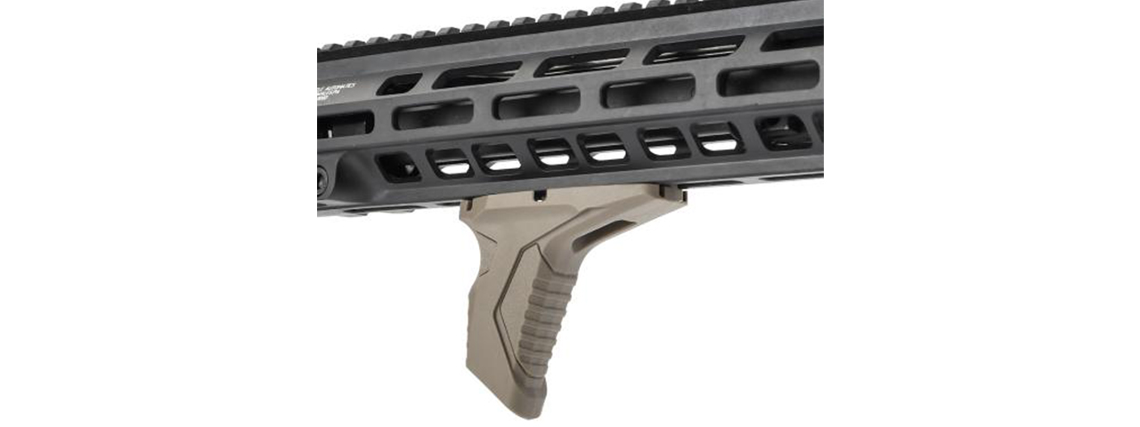 Atlas Custom Works M-LOK LINK Angled Hand Stop - (Dark Earth) - Click Image to Close