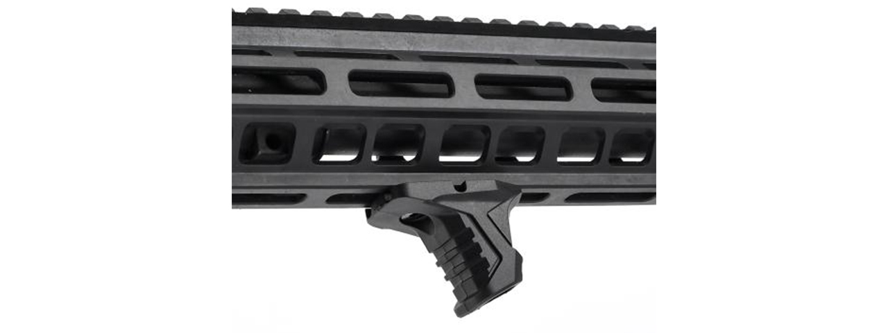 Atlas Custom Works M-LOK Mini Angled Hand Stop - (Black) - Click Image to Close