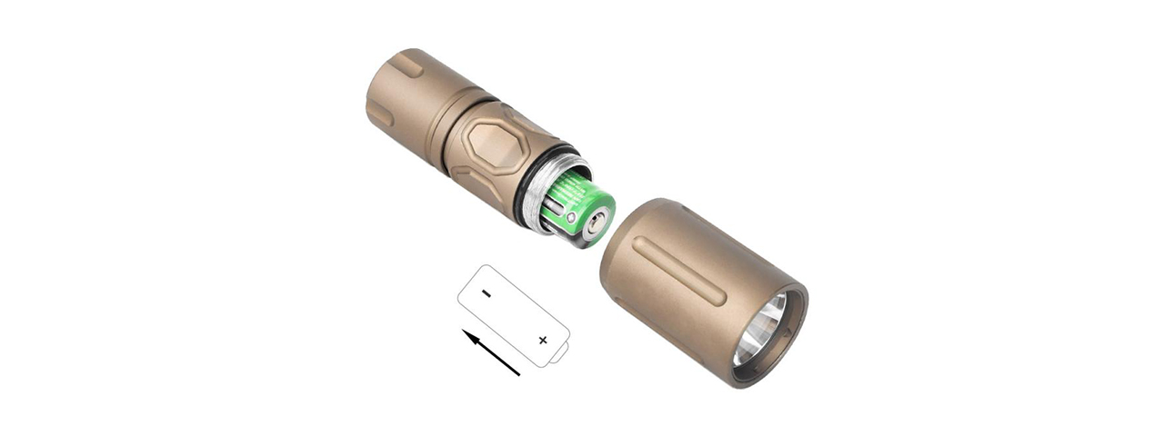 Atlas Custom Works Multi-Mode Handheld PLHv2-18350 Light Package - (Dark Earth)