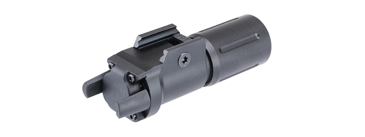 Atlas Custom Works PDW350 1000 Lumen Rail-Mounted Weapon Rotary Light - (Black) - Click Image to Close