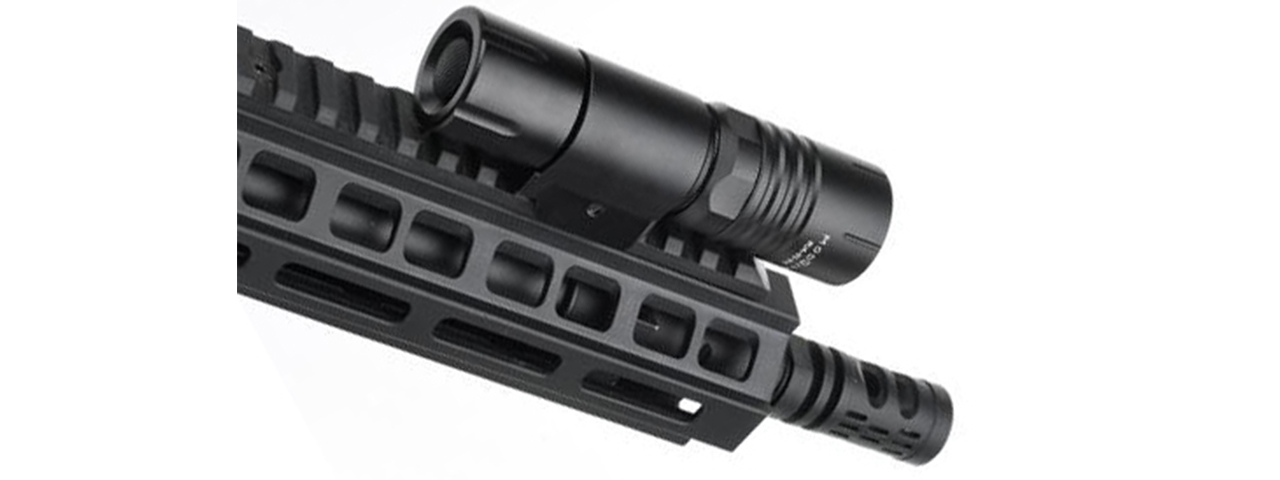 Atlas Custom Works Handheld PLHv2-PDW 350 Light Rail Mount - (Black)