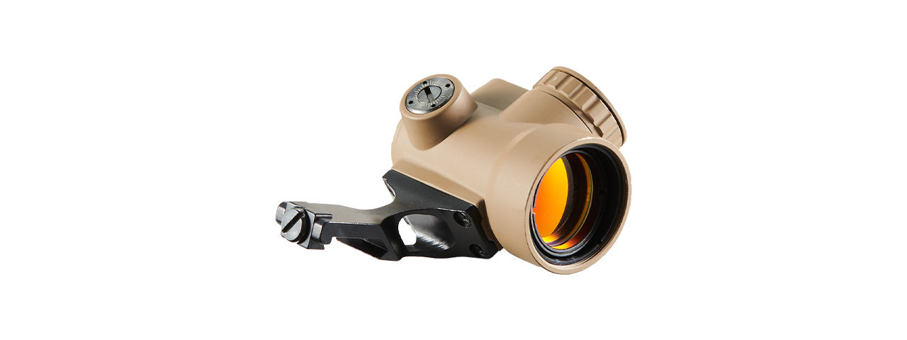 Atlas Custom Works MRO Red Dot Sight with Killflash, 45-Degree Offset Mount - (Tan)