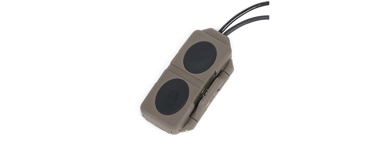 Atlas Custom Works Dual Remote Control Tactical PEQ Flashlight Switch - (Dark Earth)