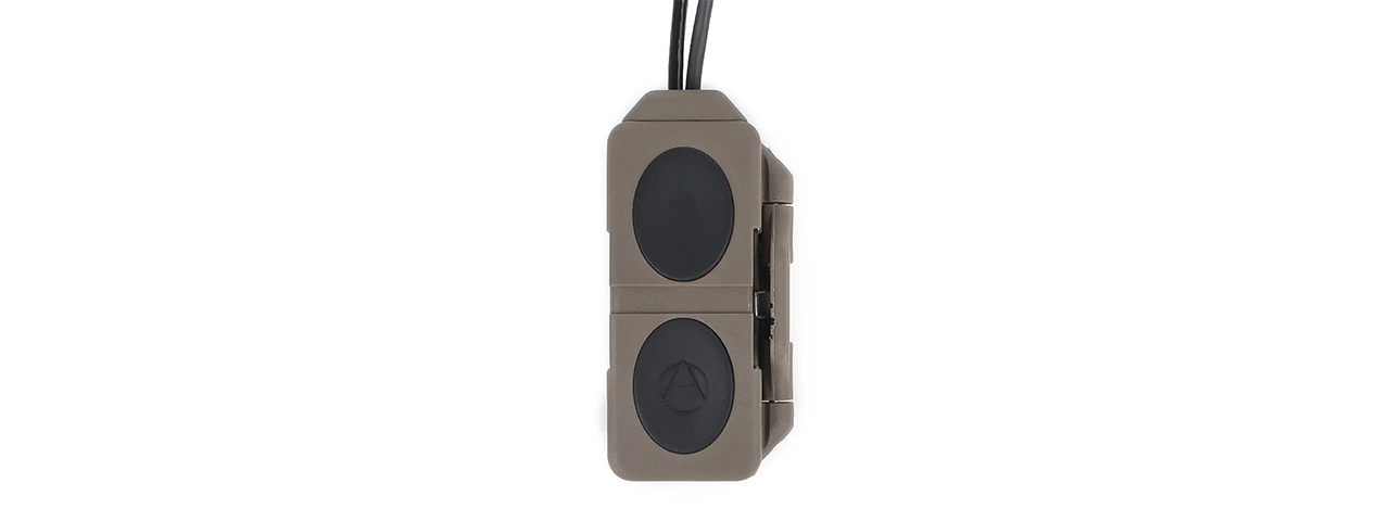 Atlas Custom Works Dual Remote Control Tactical PEQ Flashlight Switch - (Dark Earth)