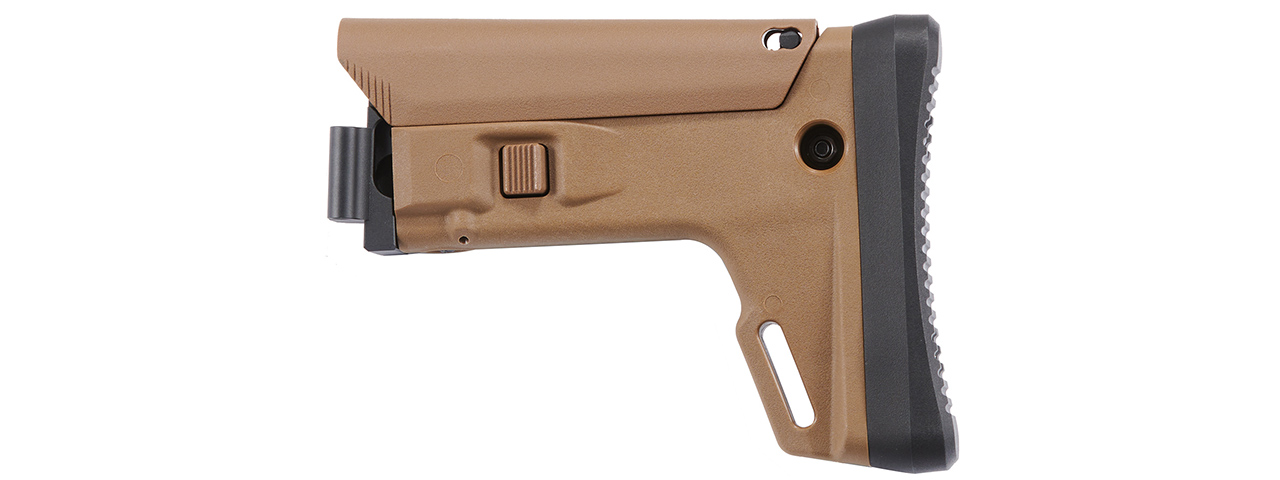 Atlas Custom Works ACR Style Adjustable Folding Stock For Marui TM SAIGA-12K GBB Series - (FDE)