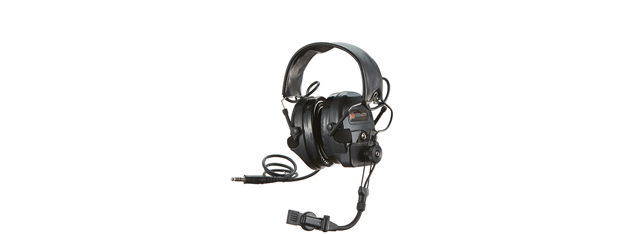 TAC-SKY TCI Liberator Tactical Noise Reduction Headset - (Black) - Click Image to Close