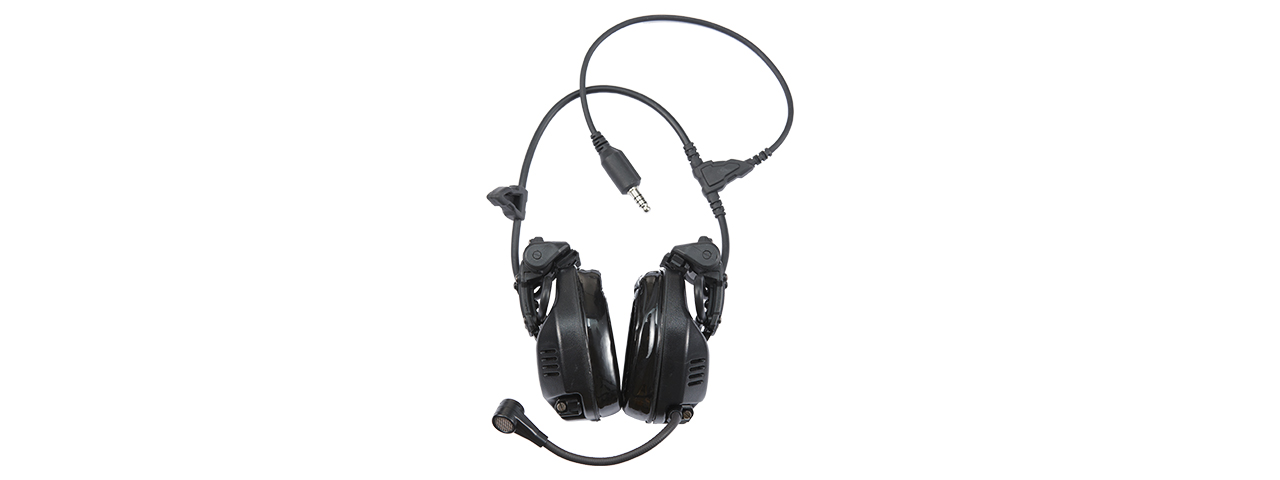 TAC-SKY Tactical ARC Rail Headset Noise Canceling - (Black)