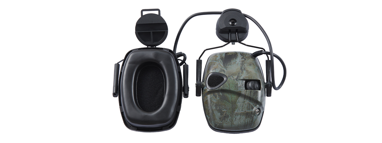 Atlas Custom Works Impact Sport Tactical Earmuff w/ Helmet Adapter - (Foliage)