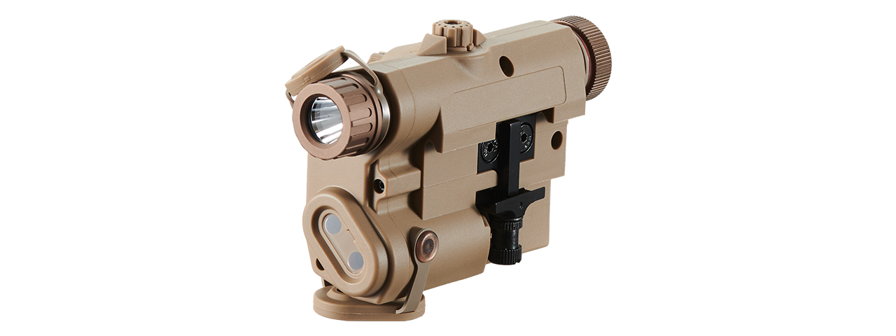 Atlas Custom Works LA-PEQ15 LED Light / Green Laser - (Dark Earth)