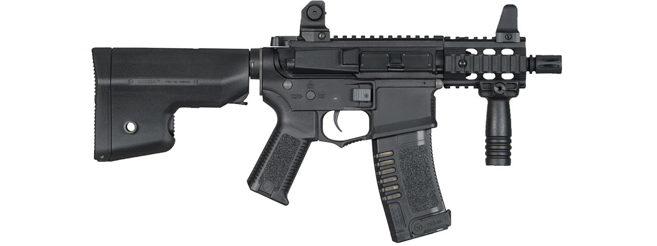 ARES Amoeba M4 Stubby Combat Gear AM-007 CQB Airsoft AEG Rifle - (Black)