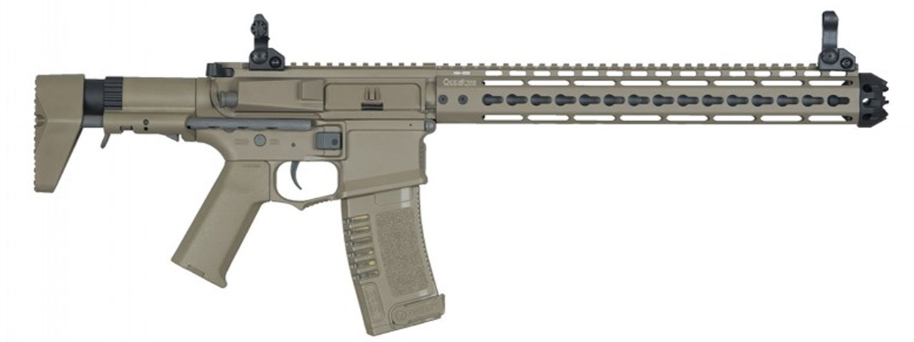 ARES Amoeba Gen5 AM-016 M4 Airsoft AEG with Octarms 13.5" Keymod Handguard - (Dark Earth)