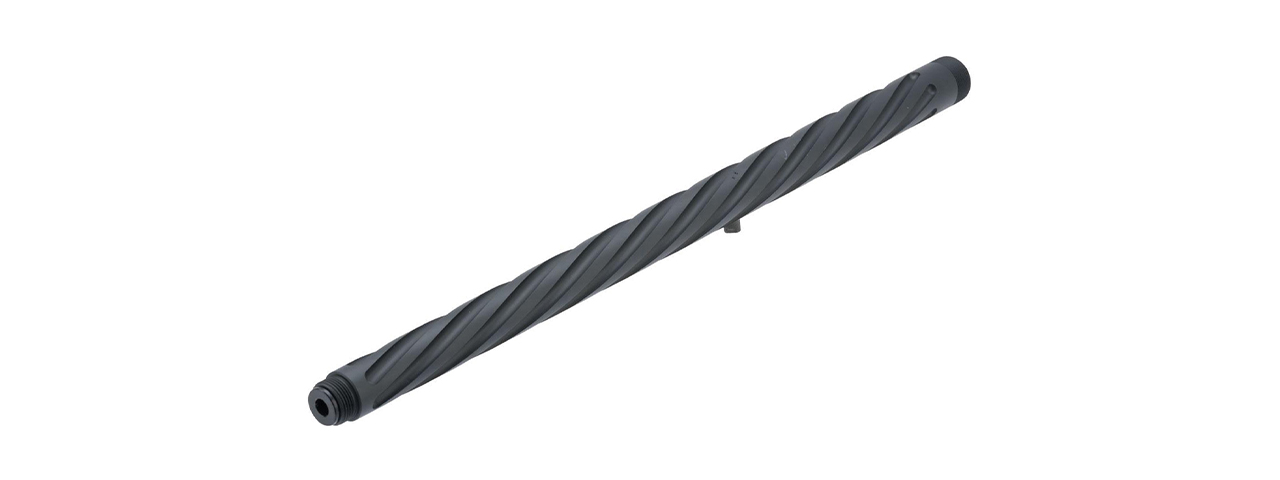 ARES Amoeba Striker Spiral Fluted Long Barrel - (Black) - Click Image to Close
