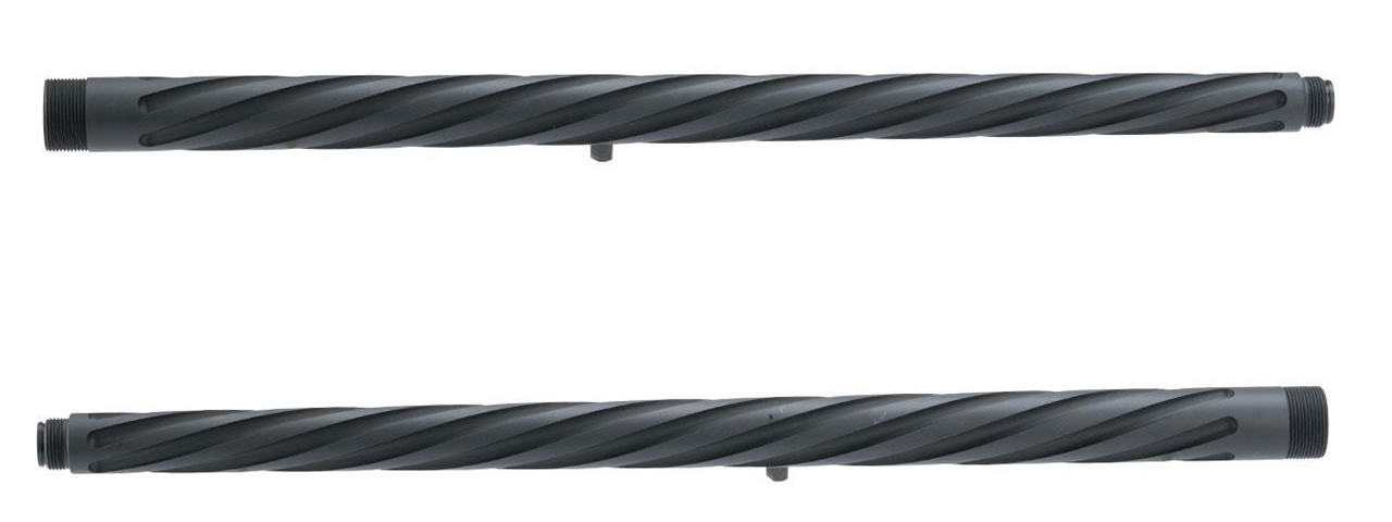 ARES Amoeba Striker Spiral Fluted Long Barrel - (Black) - Click Image to Close