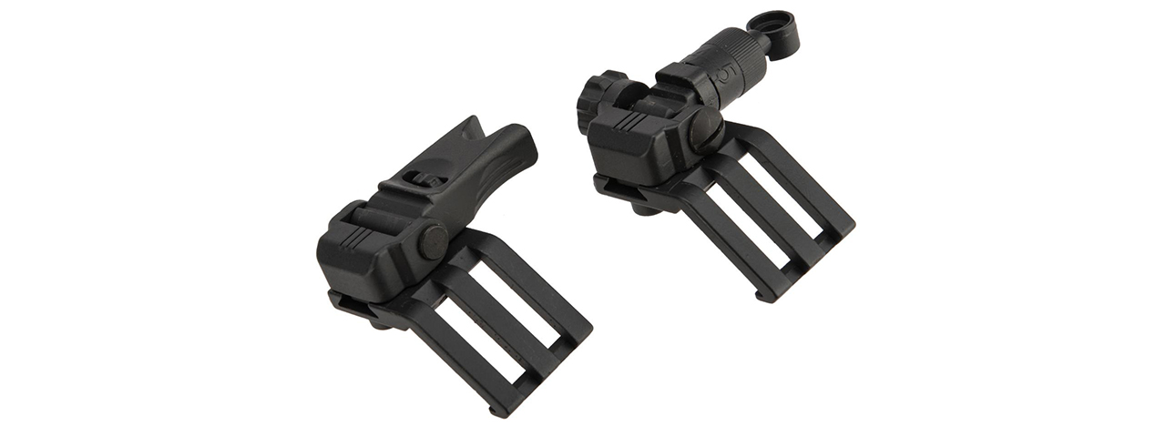 ARES 45 Degree Offset Flip-up Sight Set - (Type A) - Click Image to Close