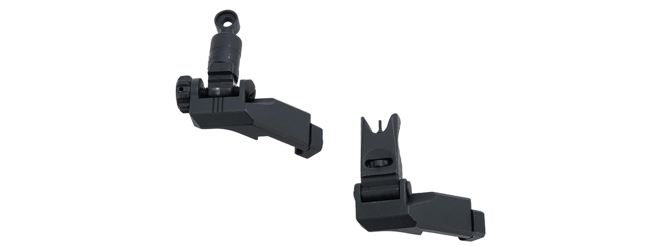 ARES 45 Degree Offset Flip-up Sight Set - (Type B) - Click Image to Close