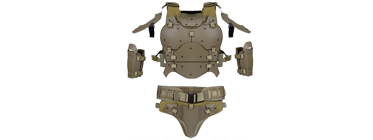 Full Tactical WST Body Armor Suit - (Tan)