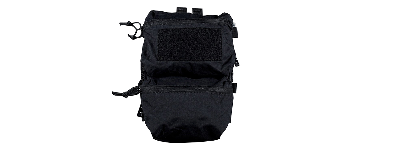 Tactical Back Panel Double Bag - (Black)