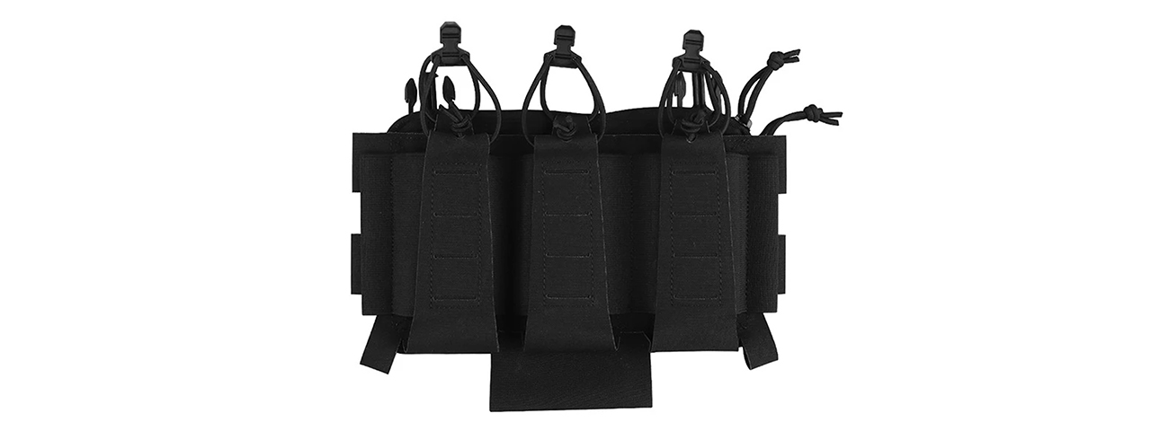 Triple Function Pouch 5.56mm Flexible Kit For Tactical Vests - (Black)