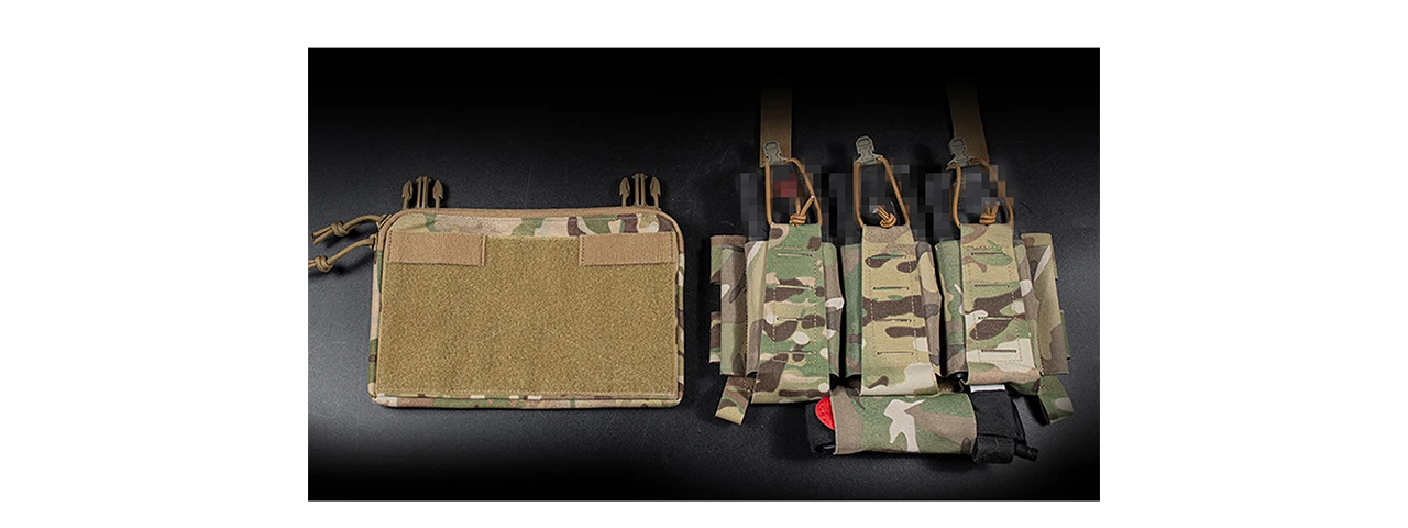 Triple Function Pouch 5.56mm Flexible Kit For Tactical Vests - (Camo)