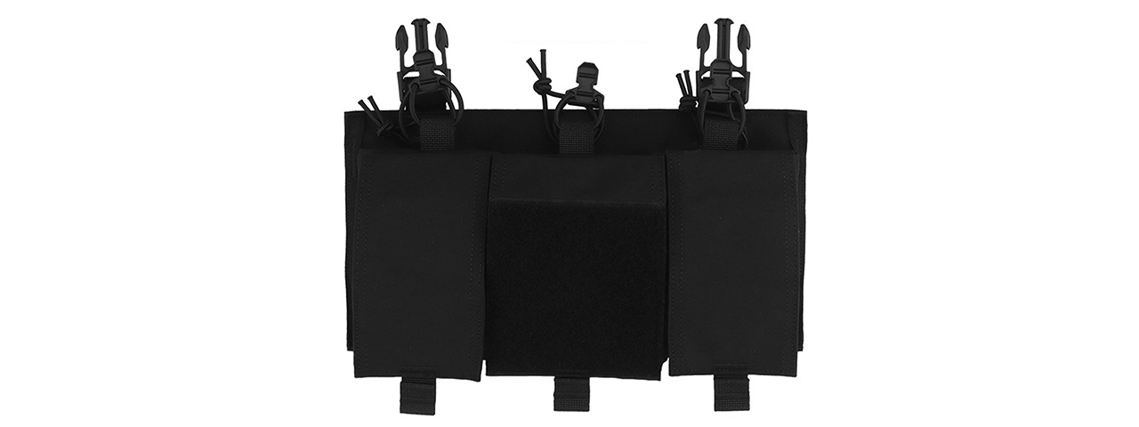 Multifunctional Quad Quick Panel Expansion Conversion Module For Tactical Vest - (Black)
