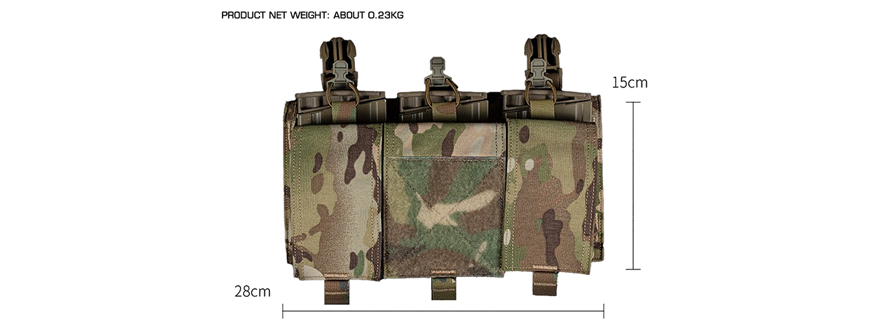 Multifunctional Quad Quick Panel Expansion Conversion Module For Tactical Vest - (Camo)