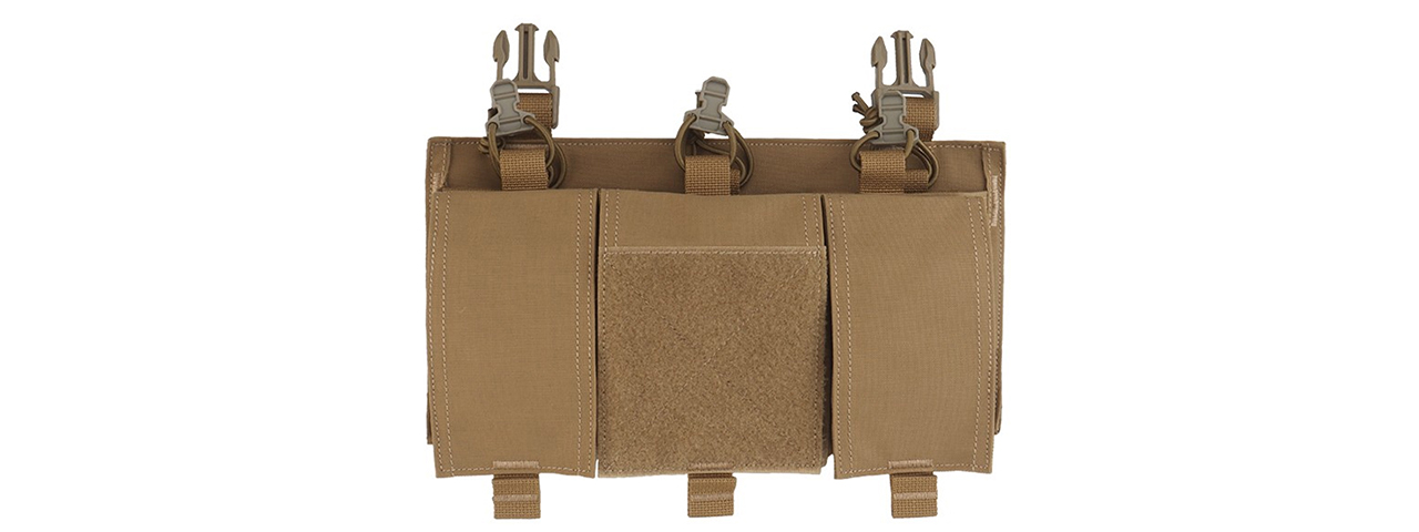 Multifunctional Quad Quick Panel Expansion Conversion Module For Tactical Vest - (Tan)