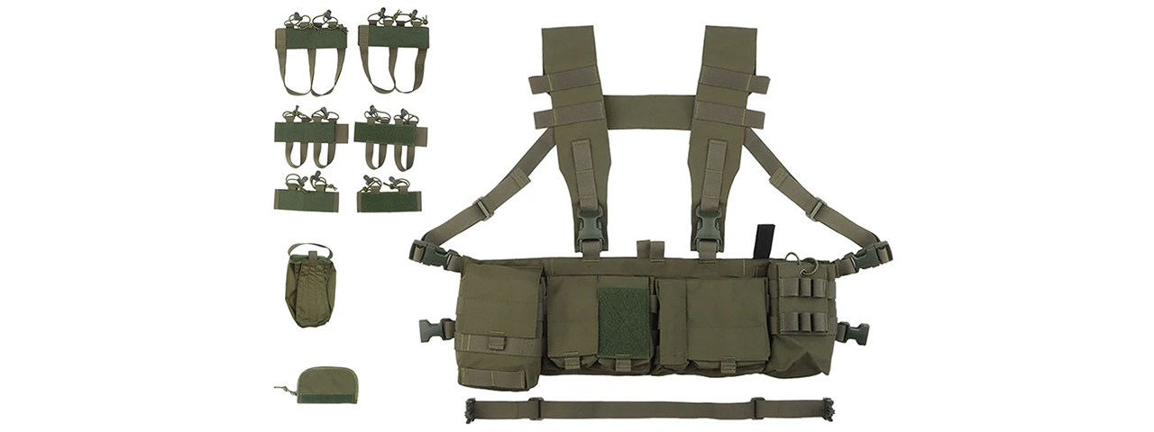 UW Tactical Patrol Commuter Chest Rig - (OD Green)