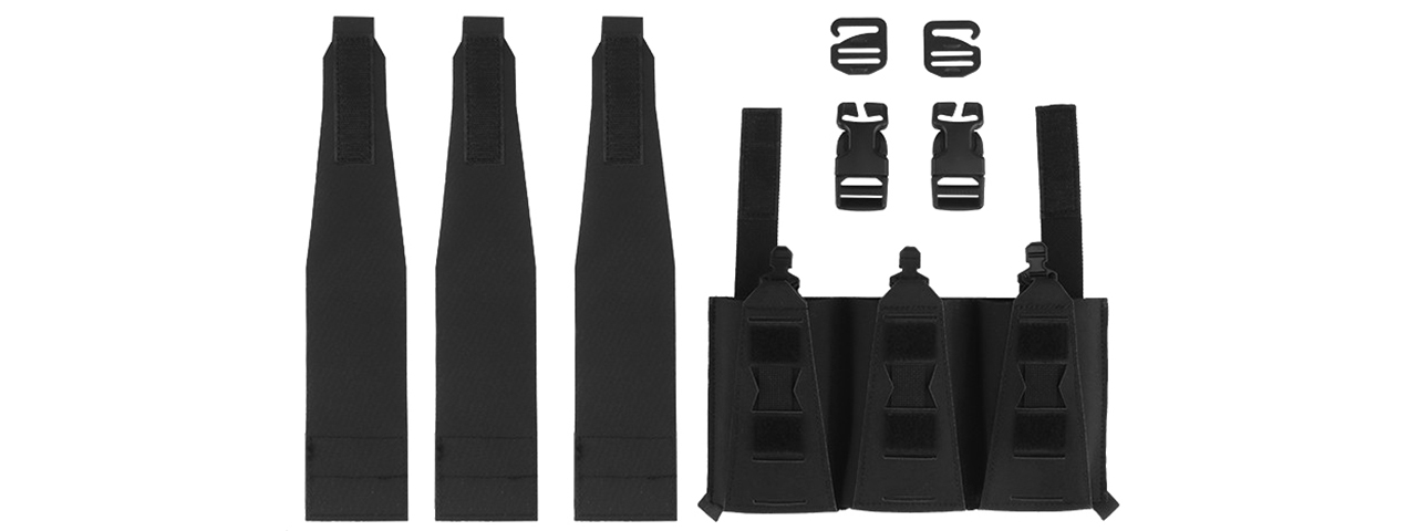 Multifunctional Triple Mag Pouches - (Black)