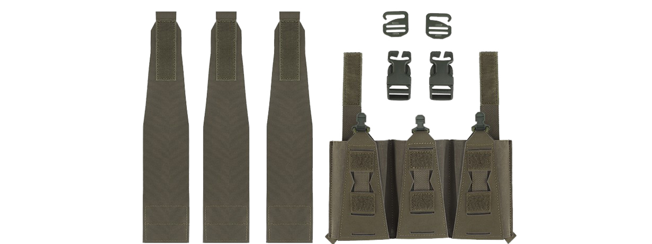 Multifunctional Triple Mag Pouches - (OD Green)