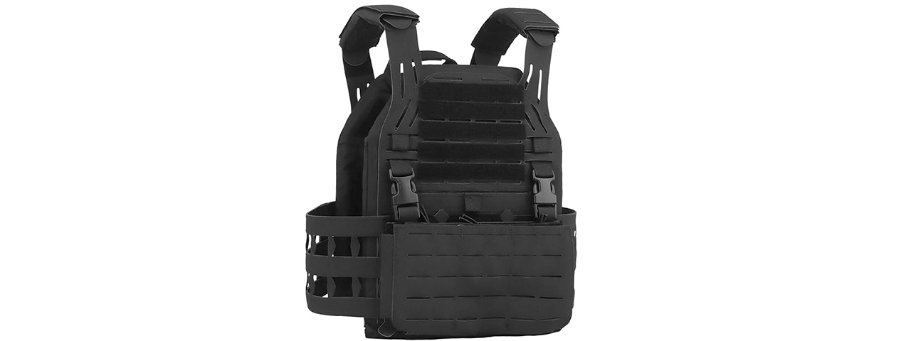 Tactical Molle Combat Vest - (Black)