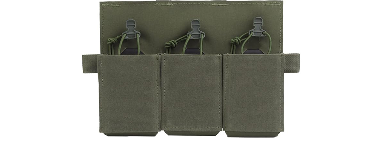 Triple Elastic Magazine Pouch MAG Tool Holder - (OD Green)