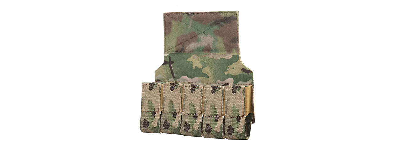 MOLLE Webbing Quintuplets Grenade Pouches For Tactical Vest Expansion - (Camo
