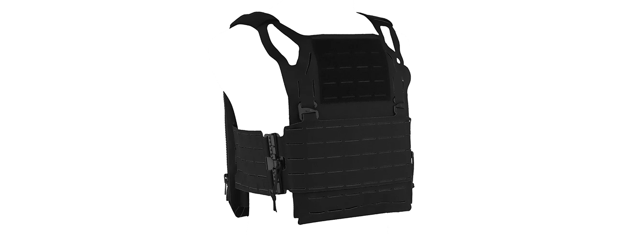 Military Tactical Vest Quick Release Plate Carrier - (Black)