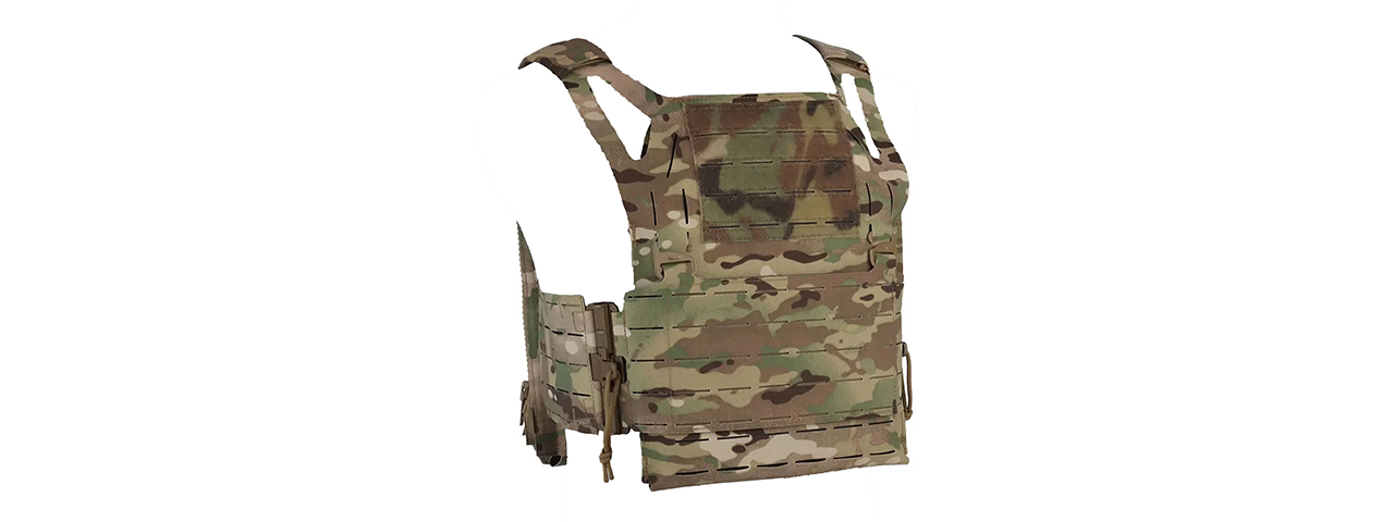 Military Tactical Vest Quick Release Plate Carrier - (Camo)