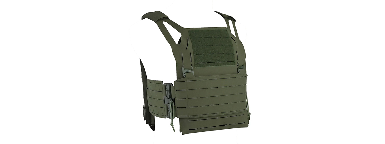Military Tactical Vest Quick Release Plate Carrier - (OD Green)