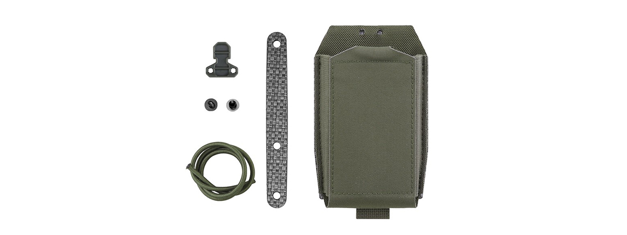 Lightweight Tactical Belt Horizontal Mag Pouch - (Ranger Green)