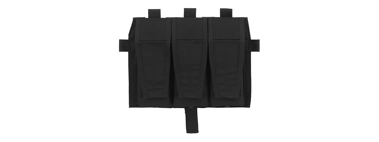 Code 11 Tactical M4 Flapped Tripple Magazine Pouch - (Black)