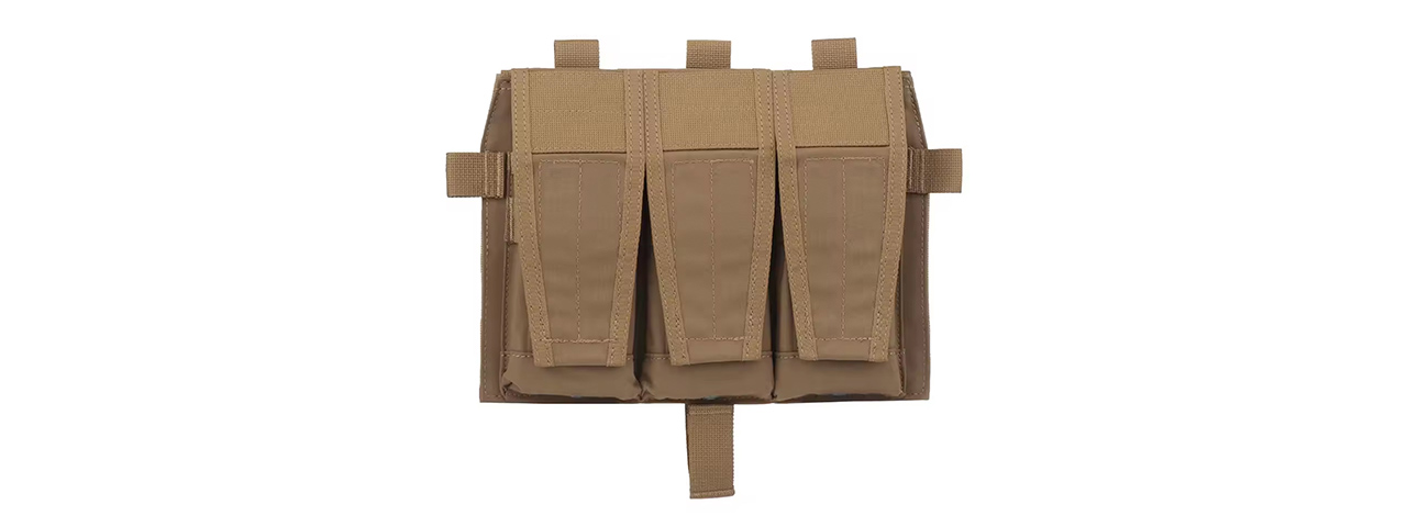 Code 11 Tactical M4 Flapped Tripple Magazine Pouch - (Tan)