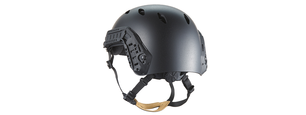 FMA Fast SF Tactical Helmet w/ Half Mask Attachment - (Black/M)