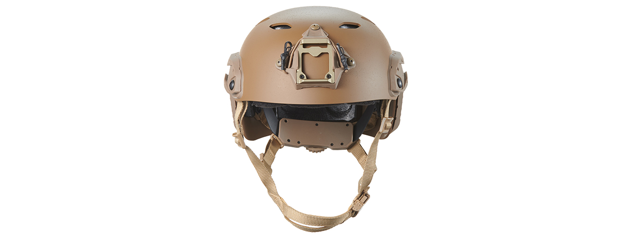 FMA Fast SF Tactical Helmet w/ Half Mask Attachment - (Tan/L)