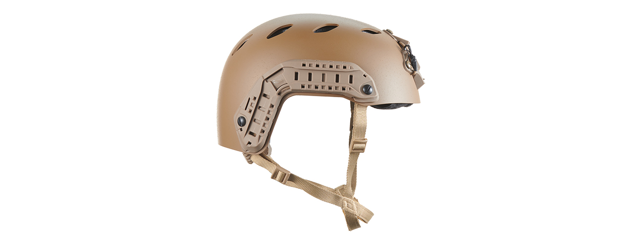 FMA Fast SF Tactical Helmet w/ Half Mask Attachment - (Tan/L) - Click Image to Close