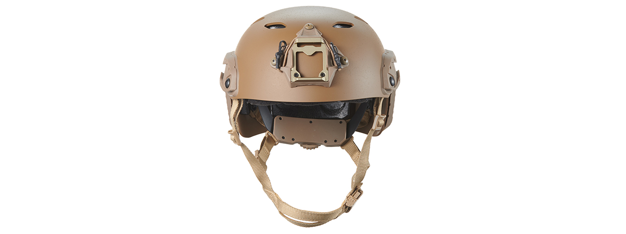 FMA Fast SF Tactical Helmet w/ Half Mask Attachment - (Tan/M)